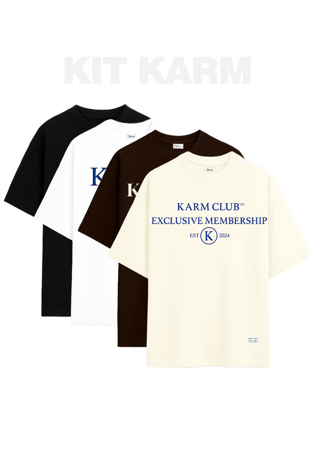 KIT 4 Camisetas - DROP MEMBERS ONLY®